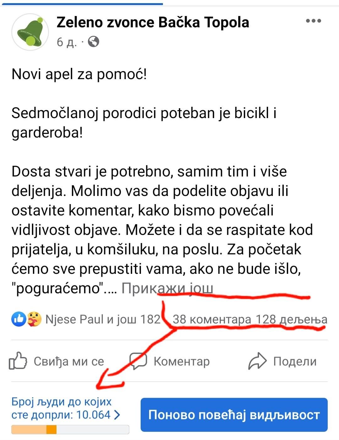 101. Sedmočlanoj porodici poteban je bicikl i pomoć u garderobi - ZATVORENO :-)