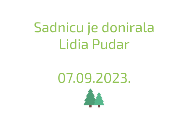 Tabla uz lipu: Lidia Pudar
