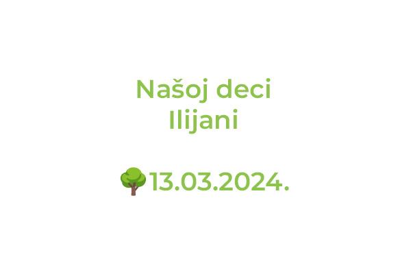 Tabla uz lipu: Našoj deci Ilijani